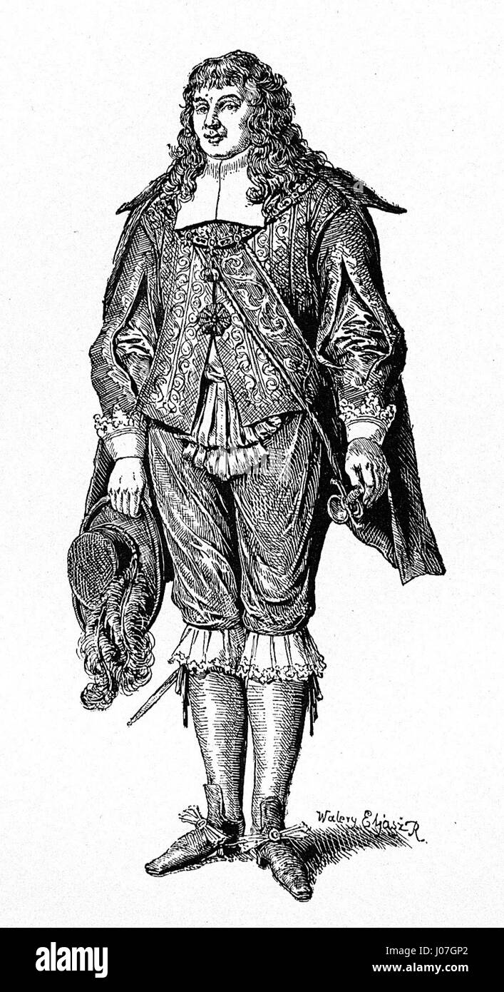 Walery Eljasz-Radzikowskis Porträt von Michał Wiśniowiecki fängt die edle Figur mit Aufmerksamkeit auf Kostüm und Verhalten ein und betont den aristokratischen Status des Subjekts. Stockfoto