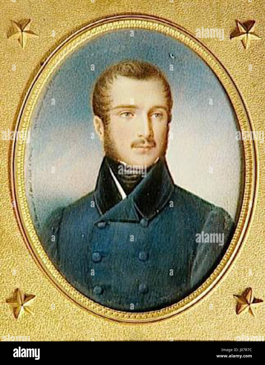 Ein historisches Porträt von Napoléon Louis Bonaparte, dem Sohn von Kaiser Louis Bonaparte und Enkel von Kaiser Napoleon I., der 1831 jung starb. Stockfoto