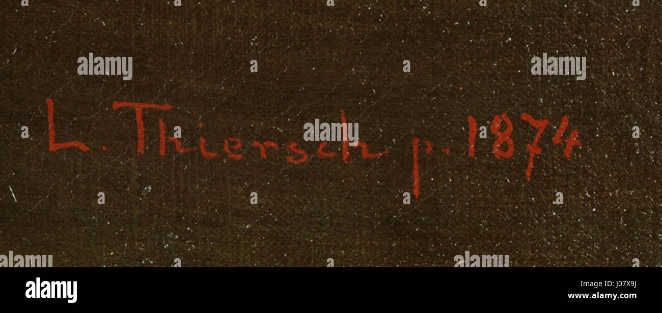 Ludwig Thierschs Gemälde „Unergründlich“, das 1874 entstanden ist, erkundet tiefe emotionale zustände durch dramatische Bildsprache und detaillierte Figuren. Das charakteristische Detail dieses Stücks spiegelt Thierschs akribische Aufmerksamkeit für menschliche Form und innere Komplexität wider. Stockfoto