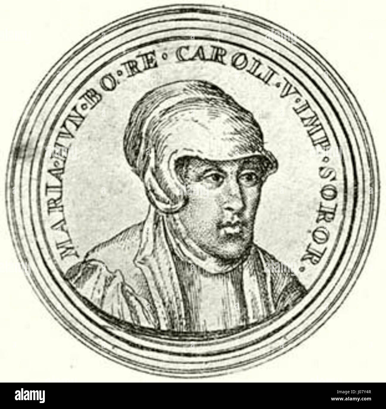 Dieses ungarische Kunstwerk mit dem Titel „Mária királyné“ zeigt Königin Maria von Ungarn in königlicher Pose. Das Porträt betont die königliche Kleidung und die edle Haltung der Königin und spiegelt die ungarische Monarchie und Kultur des 19. Jahrhunderts wider. Stockfoto