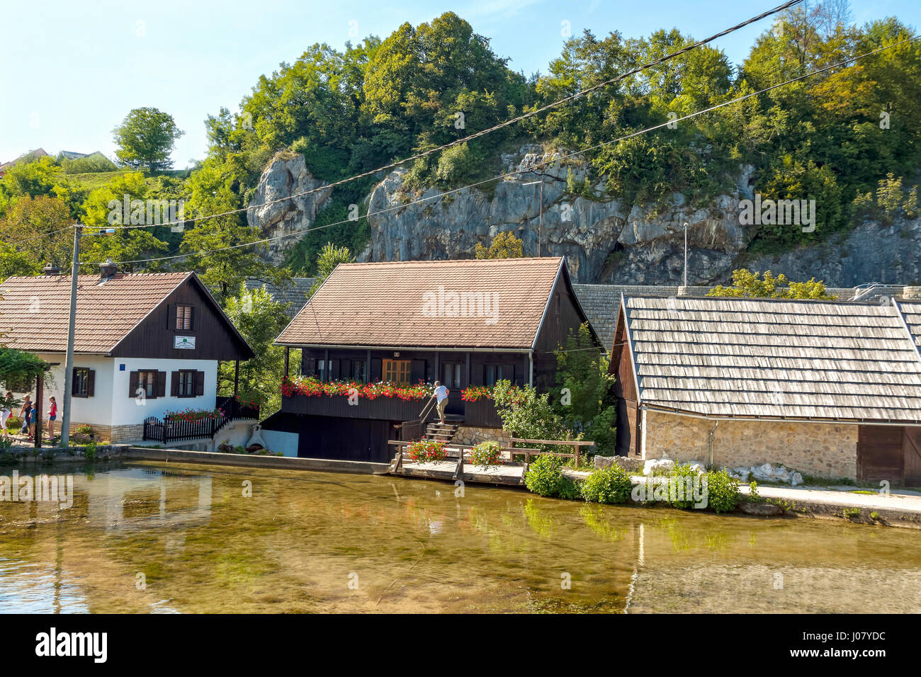 Rastoke Dorf, Kroatien Stockfoto