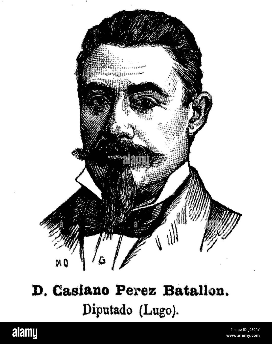 Casiano Pérez Batallón war ein spanischer Offizier, der vor allem für seine Beteiligung am Halbinsel-Krieg bekannt war. Seine Beiträge zur spanischen Verteidigung während des frühen 19. Jahrhunderts waren bedeutend und kennzeichneten ihn als eine Figur in der spanischen Militärgeschichte während einer turbulenten Periode. Stockfoto