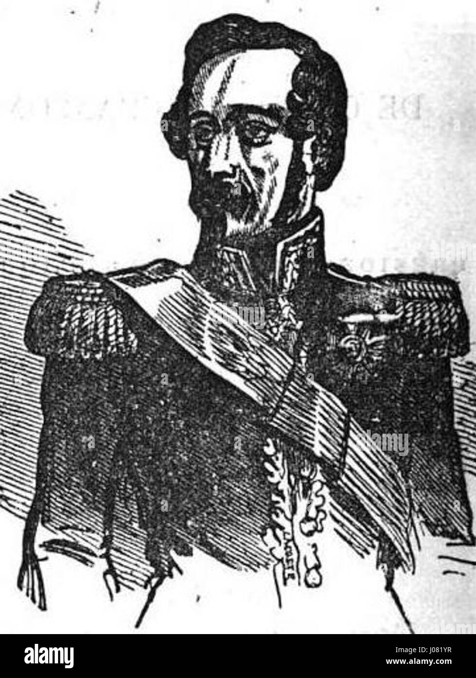 Dieses Porträt von Louis-Napoléon Bonaparte, später Napoleon III., aus dem Jahr 1849 zeigt ihn in seinen frühen Jahren als Führer. Das Kunstwerk spiegelt seine Ambitionen wider und erlangte in Frankreich Mitte des 19. Jahrhunderts die Macht. Stockfoto