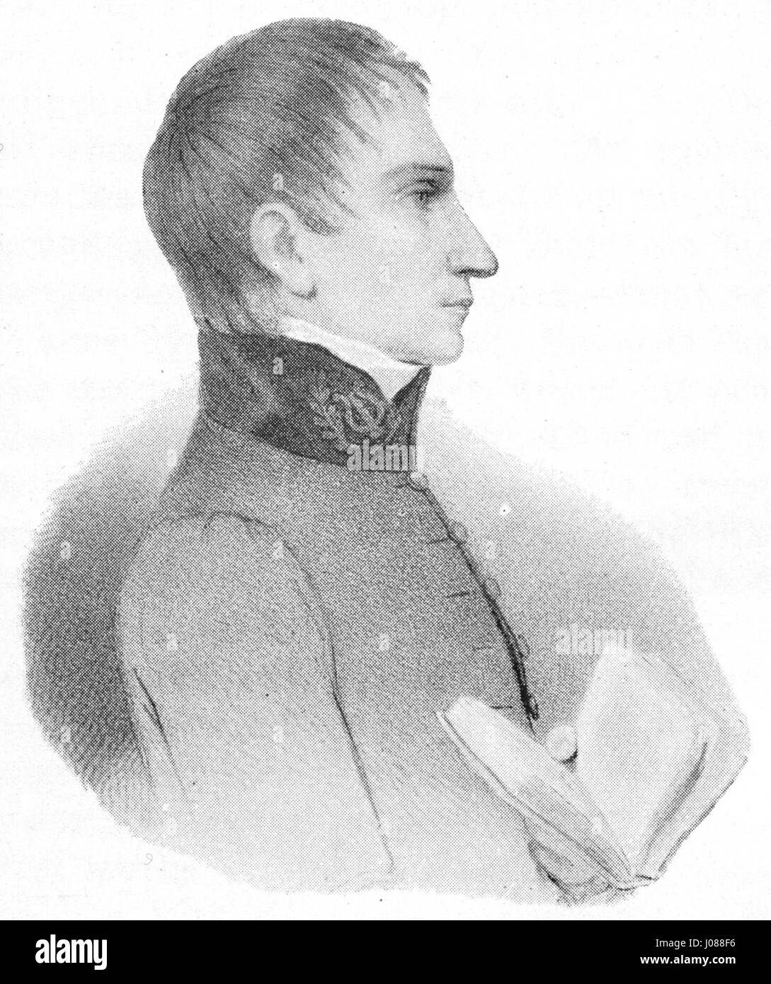 Porträt von Eric Sjöberg, das sein Bild mit komplizierten Details einfängt. Stockfoto