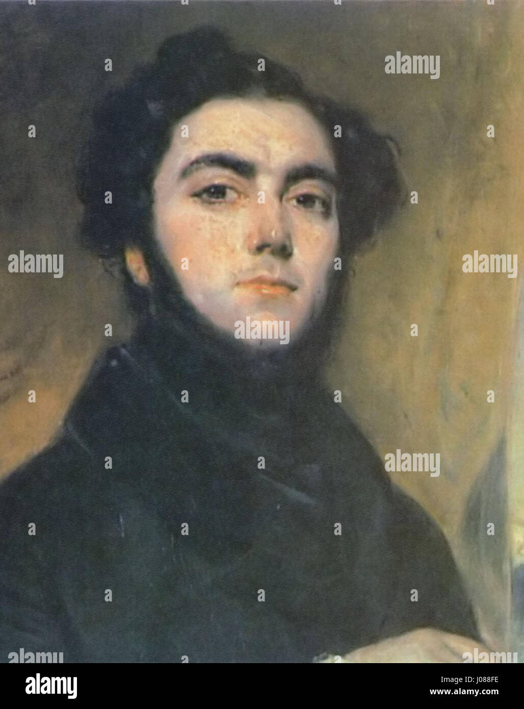 Eugène Sue war ein französischer Schriftsteller, der für seine historischen Werke bekannt war. Sein berühmtestes Werk, Les Mystères de Paris, war ein bedeutender Einfluss auf das Genre der Kriminalliteratur und des sozialen Realismus in der Literatur des 19. Jahrhunderts. Stockfoto