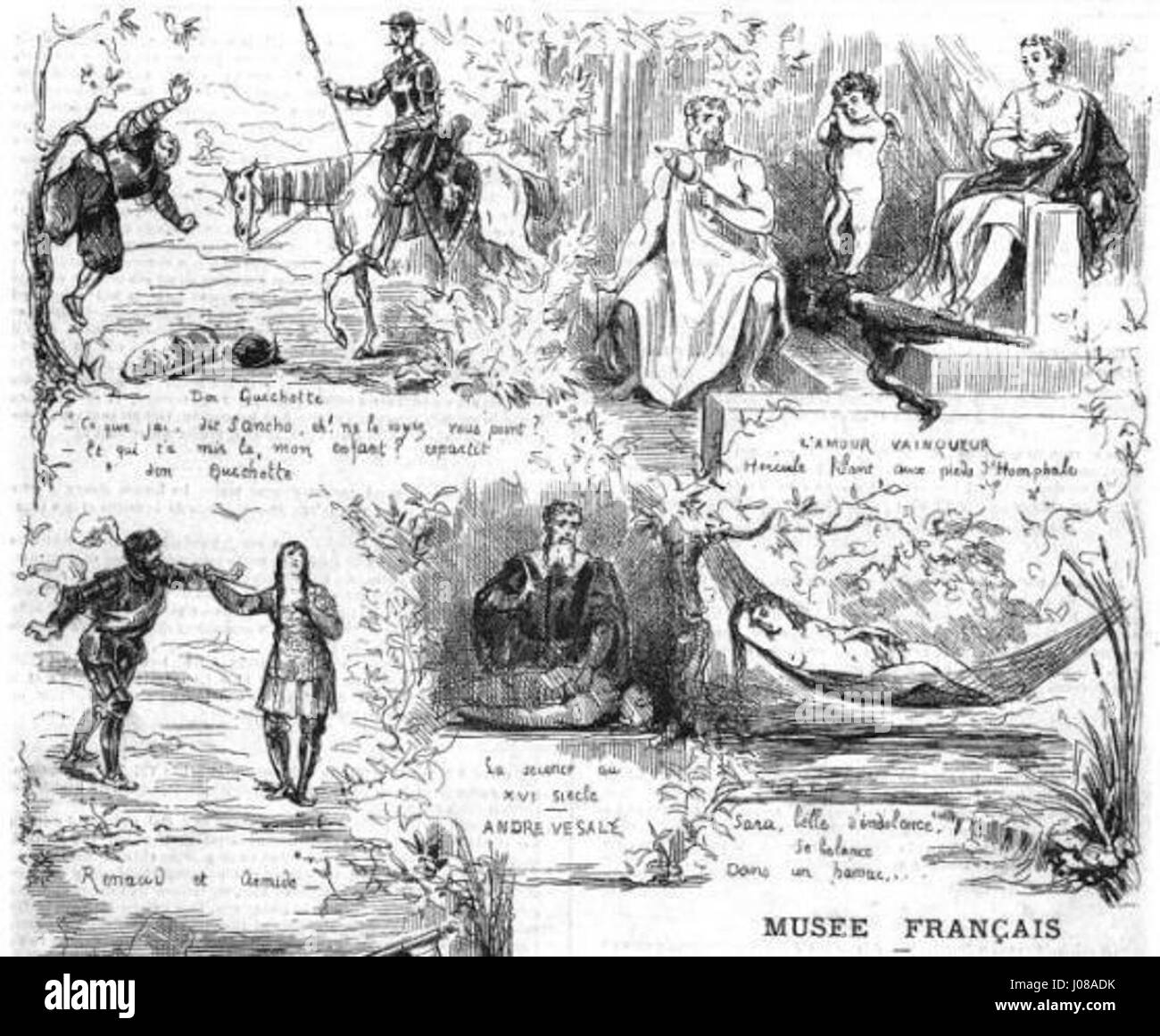 „Musée francaais 1866 (1)“ bezieht sich auf ein französisches Kunstwerk oder eine Sammlung von Werken aus dem Jahr 1866. Das Stück oder die Sammlung reflektiert die künstlerischen Bewegungen der Zeit und zeigt möglicherweise die akademischen oder romantischen Stile, die in der französischen Kunst Mitte des 19. Jahrhunderts vorherrschten. Stockfoto