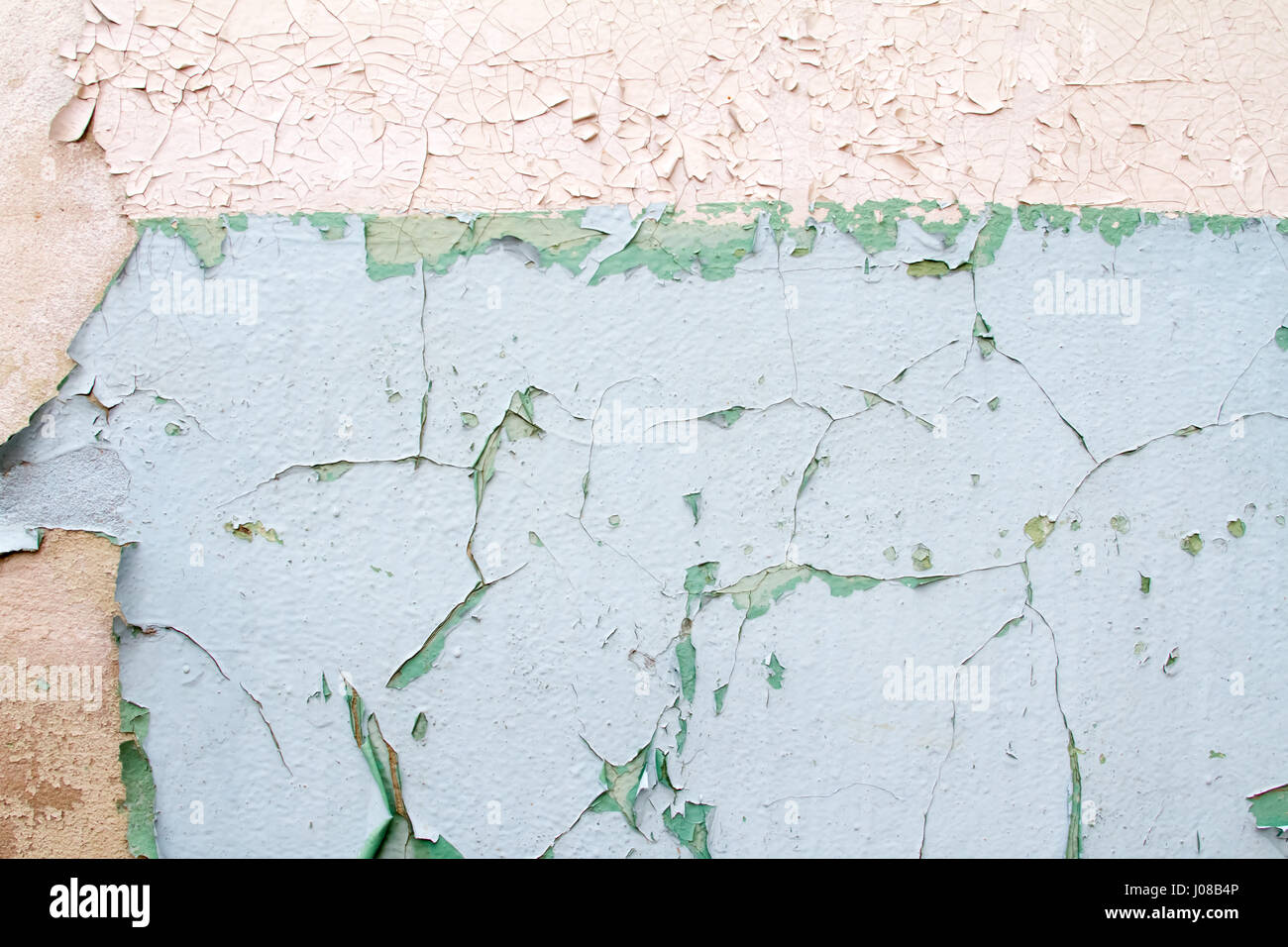 Vintage-Hintergrund Textur alten Mauerwerk Stein Ziegel auf dem alten Zement mit Rissen Stockfoto