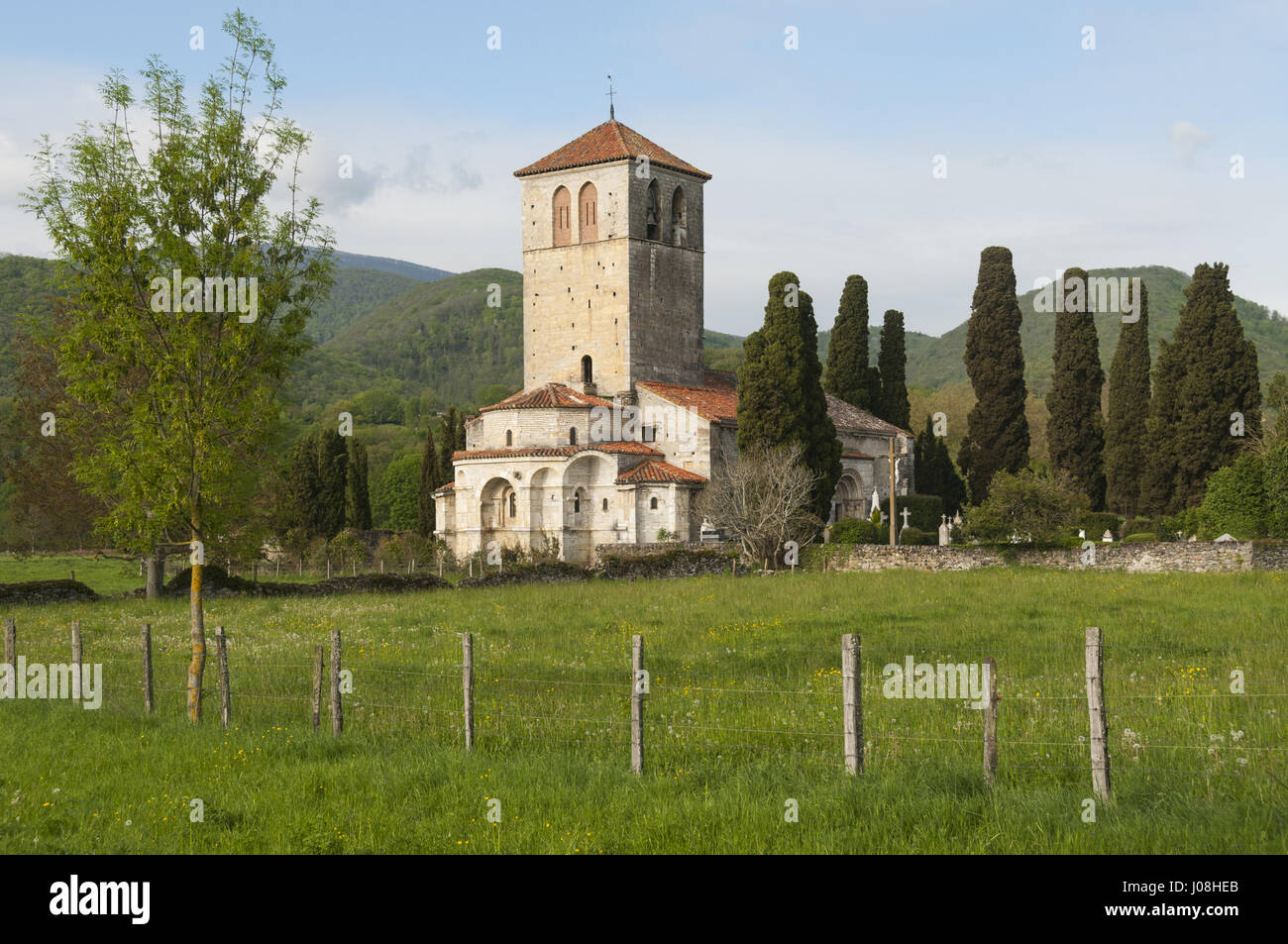 Frankreich, Pyrenäen, Saint Bertrand de Commingues, Basilika Saint Just Stockfoto