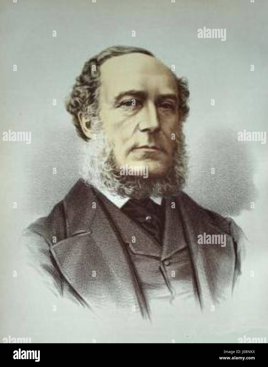 John Walter (1818–1894) war ein einflussreicher britischer Zeitungsverleger. 1785 gründete er *The Times* und spielte eine zentrale Rolle bei der Entwicklung der Zeitung, die zu einer führenden Publikation wurde. Walters Innovationen im Journalismus beinhalteten die Verbesserung der Drucktechniken und die Einführung der ersten großen, kommerziellen Druckmaschine. Stockfoto