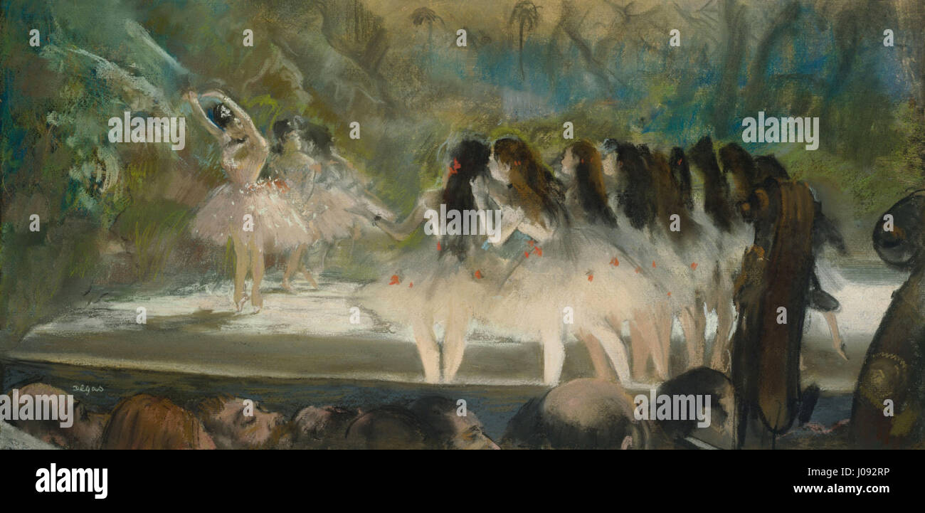 Edgar Degas - Ballett an der Opéra - 2 Stockfoto