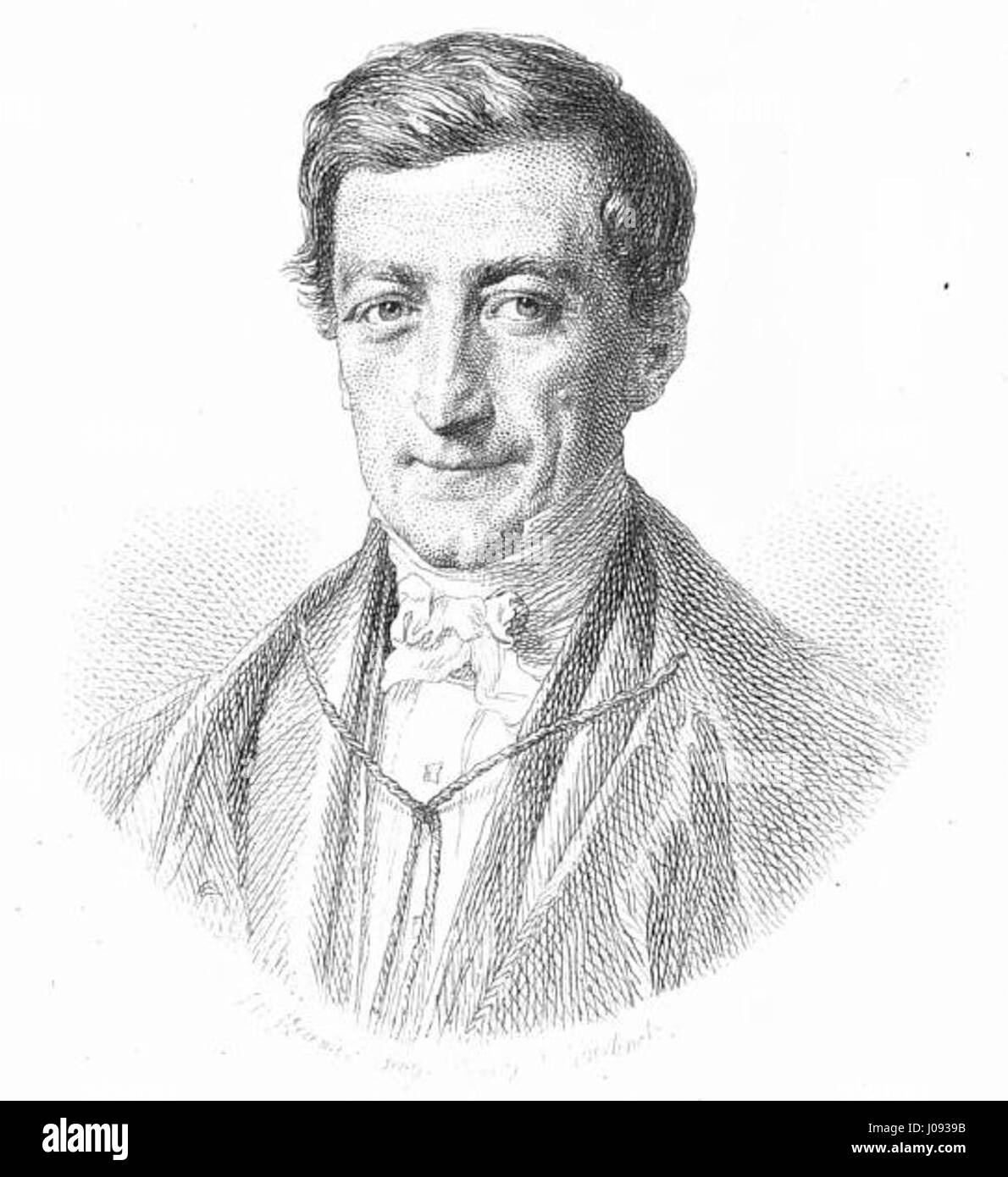 Nicolas Baguet war ein französischer Künstler, der Anfang des 19. Jahrhunderts tätig war und für seine Porträts und historischen Szenen bekannt war. Seine Werke zeigten oft Figuren aus der französischen Geschichte. Stockfoto