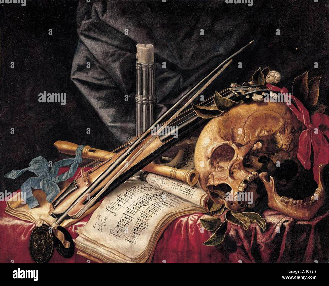 Simon Renard De Saint-André - Vanitas-Stillleben - WGA19268 Stockfoto