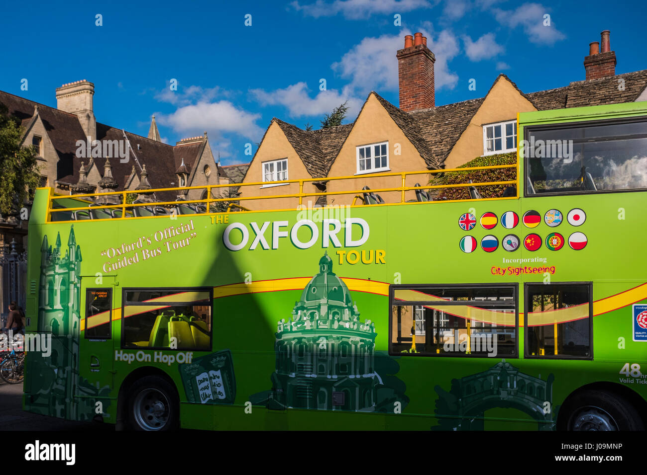 Oxford ist eine Stadt, die weltweit bekannt als die Heimat der University of Oxford, die älteste Universität in der englischsprachigen Welt. England, Großbritannien Stockfoto