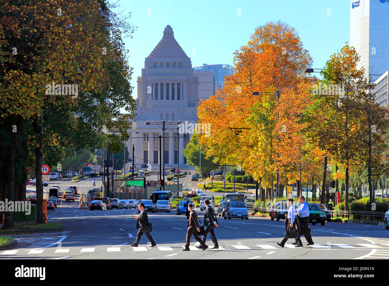 Nationale Parlamentsgebäude Tokio Japan Stockfoto