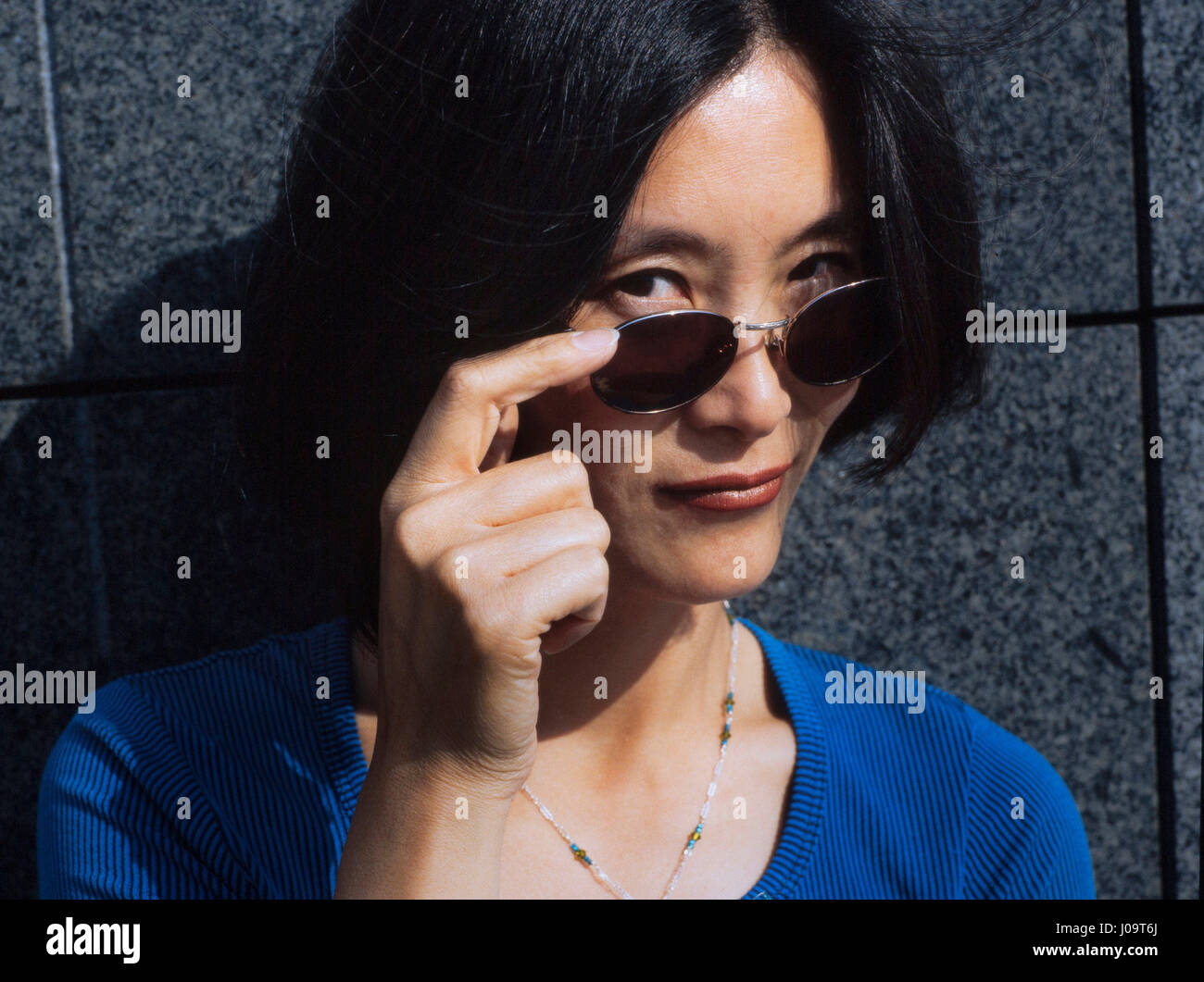Porträt von Wang Xiao-Yen (Xiao Yen) (Direktor) 15.06.1995 © Philippe MATSAS Stockfoto