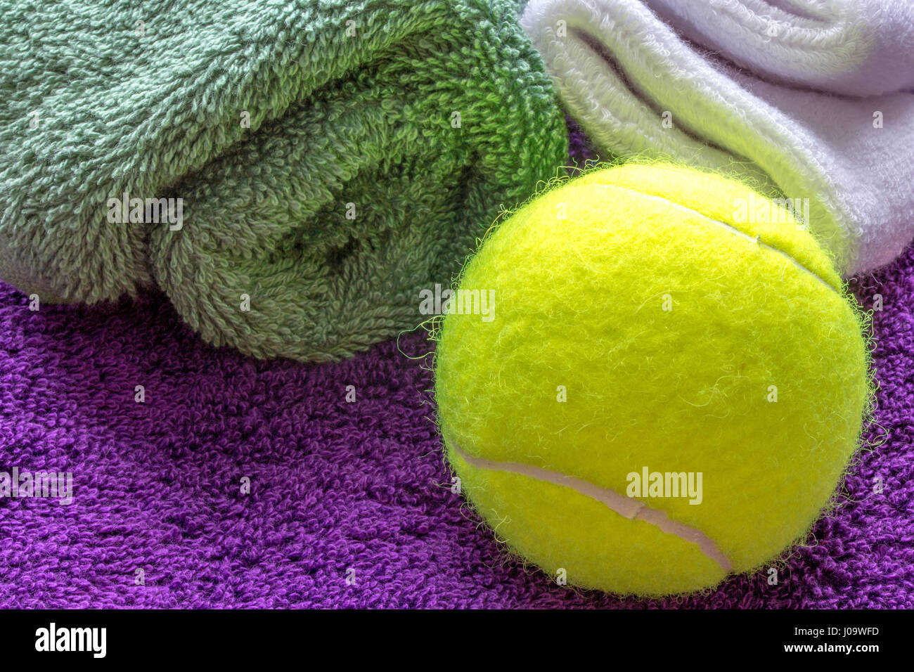 Wimbledon Farben lila und grün Stockfoto