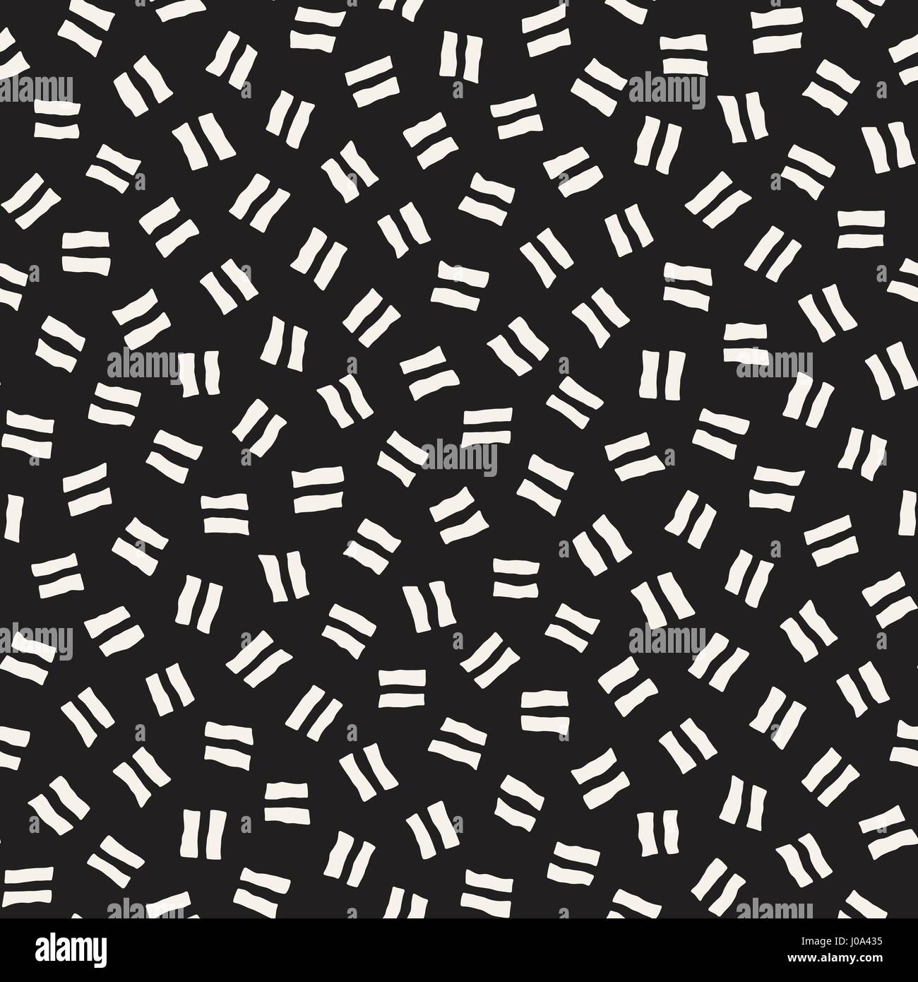 Vector Seamless Pattern. Zusammenfassung Hintergrund mit verstreuten geometrischen Formen. Stock Vektor