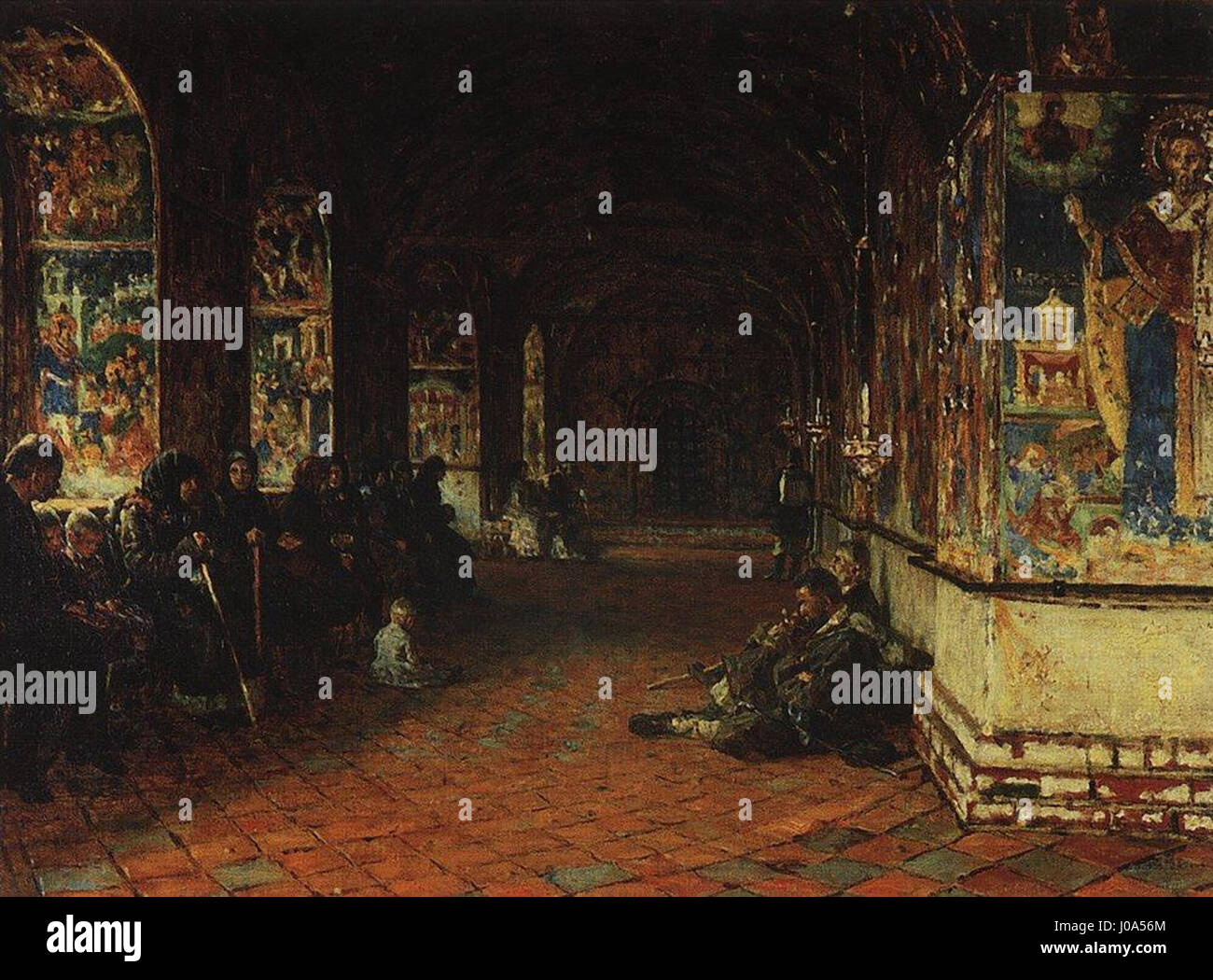 Der „Siegestag in Tula“ erinnert an den sowjetischen Sieg während des Zweiten Weltkriegs und konzentriert sich auf die Feier in der russischen Stadt Tula. Das Kunstwerk kann eine lokale Feier darstellen, die das historische Ereignis und die Rolle von Tula beim Sieg ehrt. Stockfoto