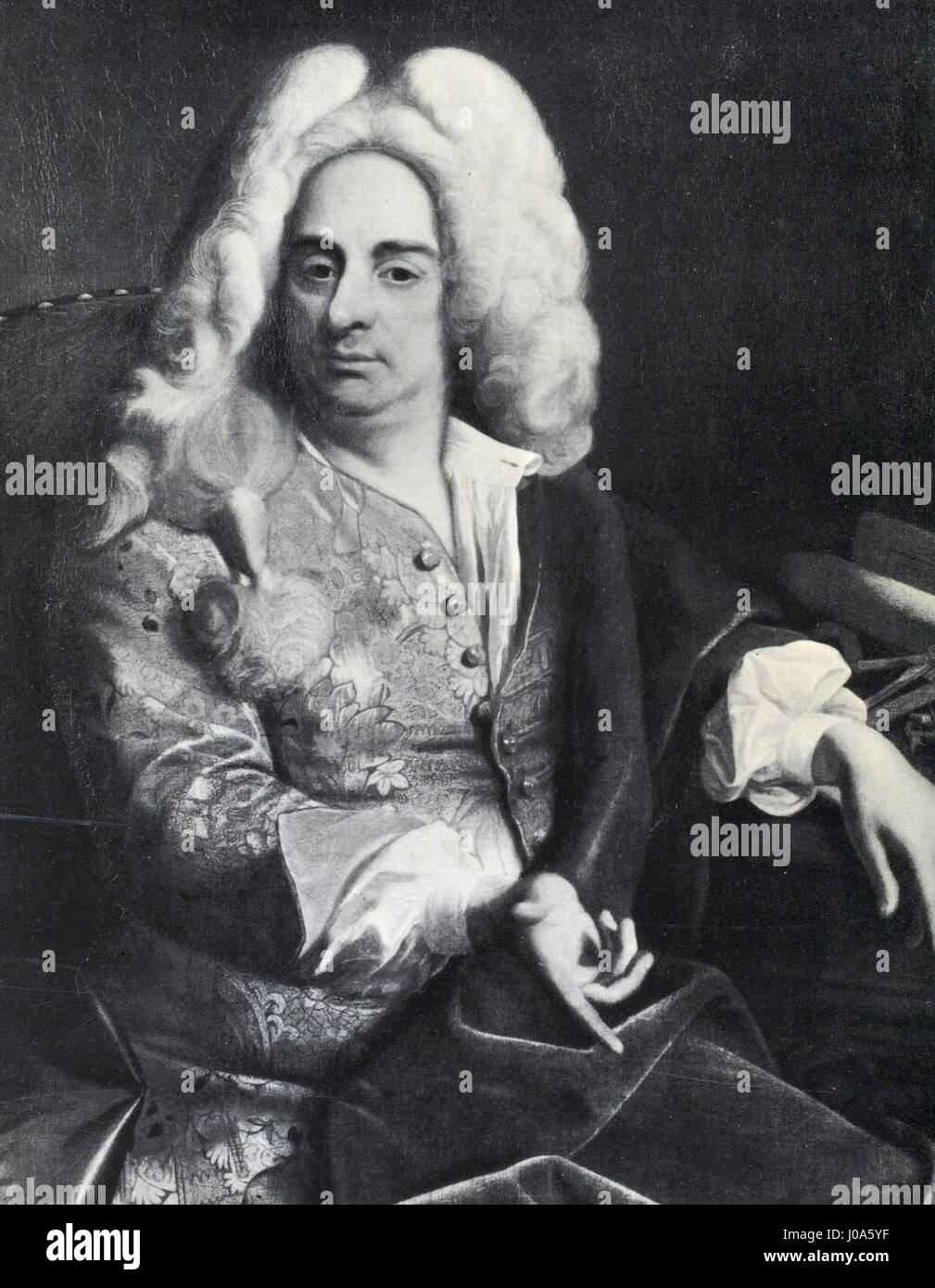 Johann Bernhard Fischer von Erlach von Ádám Mányoki Stockfoto