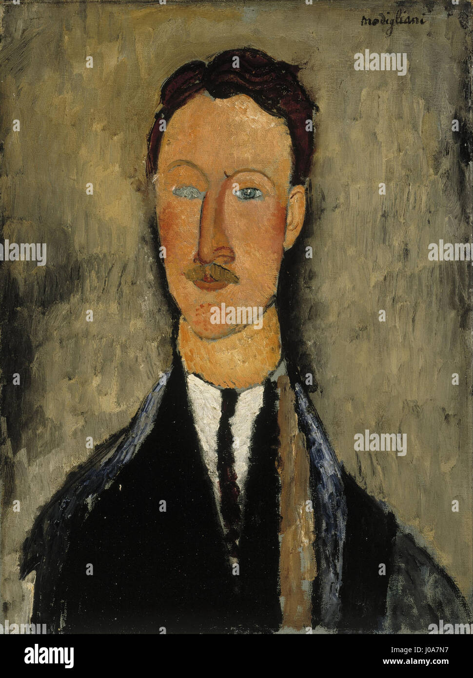 Amedeo Modigliani - Porträt des Künstlers Léopold Survage- Stockfoto