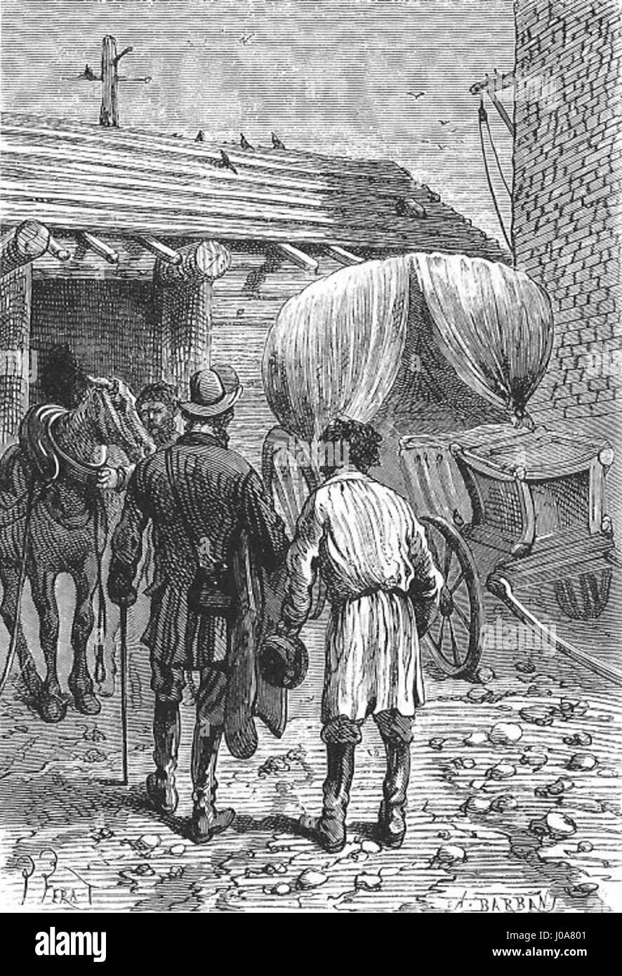 *Michael Strogoff*, ein Roman von Jules Férot, wurde 1876 veröffentlicht und folgt der Reise eines russischen Kuriers während der Zeit von Zar Alexander II. Der Roman verbindet Action, Abenteuer und historischen Kontext in seiner Darstellung des Russlands des 19. Jahrhunderts. Stockfoto