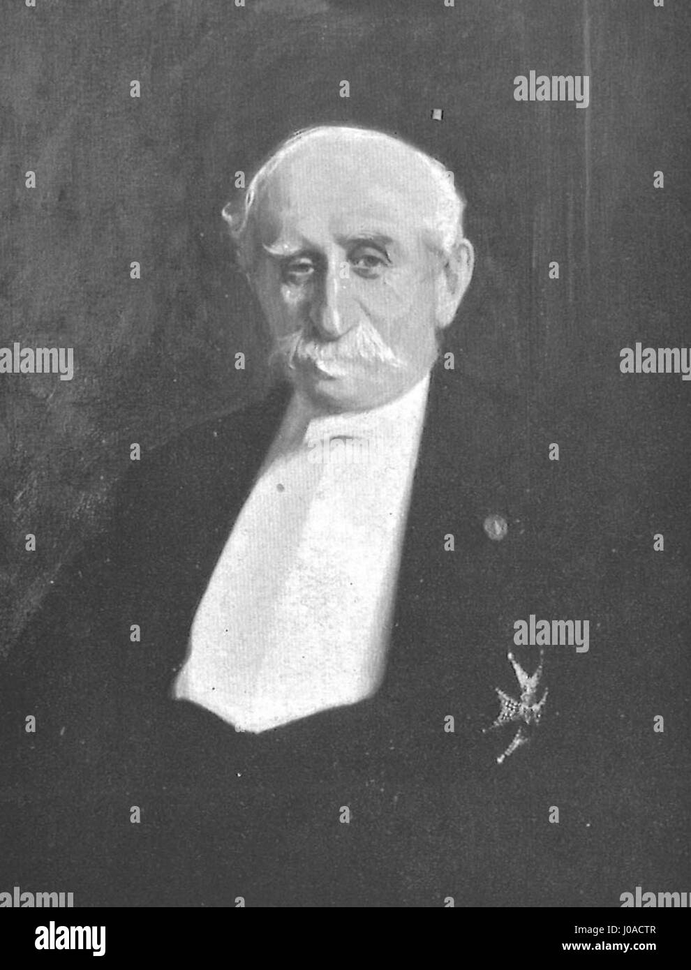 *Fränckel, Edvard* von Oscar Björck, gemalt 1906, ist ein Porträt von Edvard Fränckel, einer bedeutenden schwedischen Figur. Das Gemälde fängt seinen würdevollen Charakter ein, betont Gesichtsausdrücke und den detaillierten Einsatz von Farben und zeigt Björcks Erfahrung in der Porträtmalerei des frühen 20. Jahrhunderts. Stockfoto
