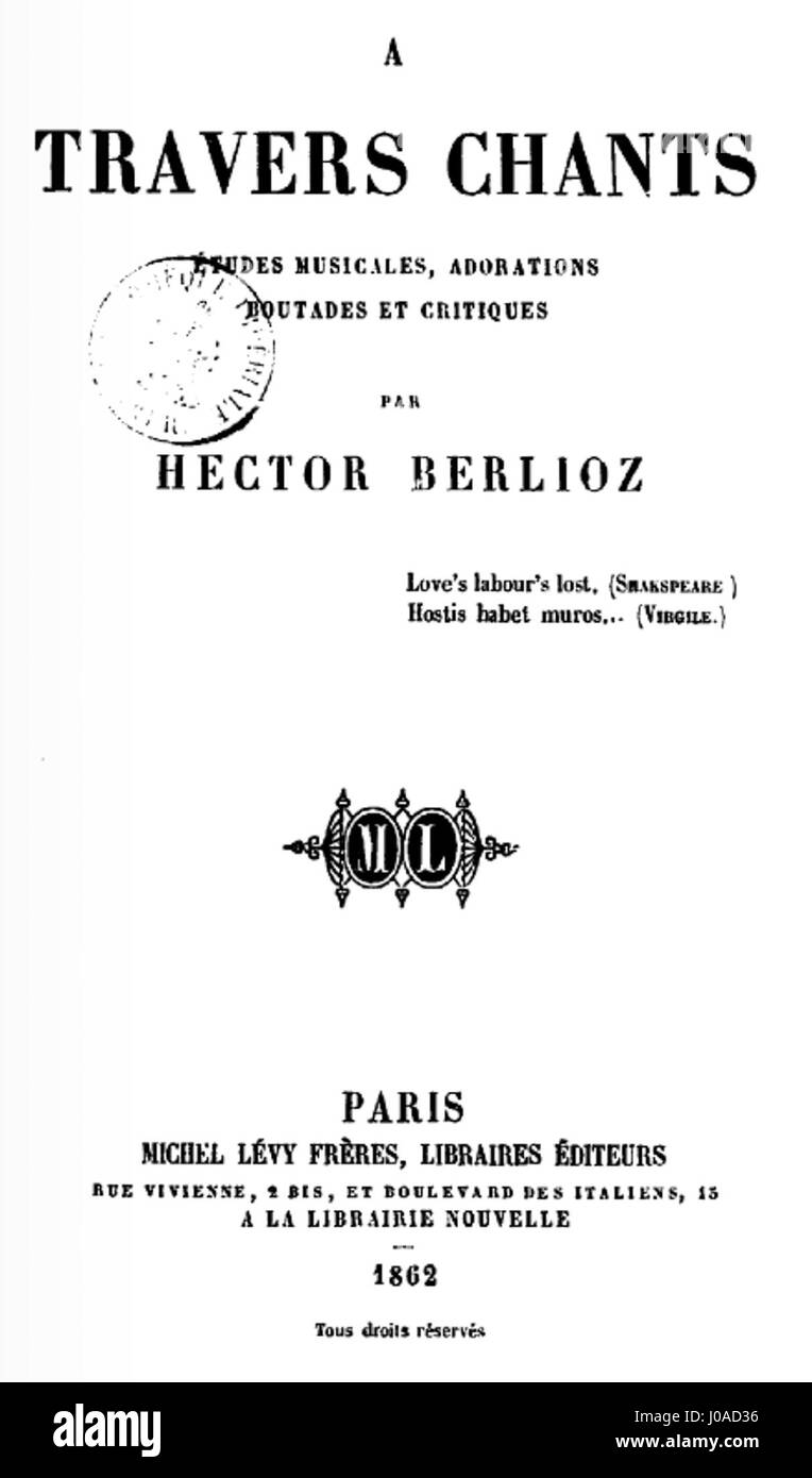 Eine Darstellung des berühmten französischen Komponisten Hector Berlioz, bekannt für seine innovativen Kompositionen und seinen dramatischen musikalischen Stil. Dieses Werk erforscht sein musikalisches Erbe und seinen Einfluss auf die Musik des 19. Jahrhunderts. Stockfoto