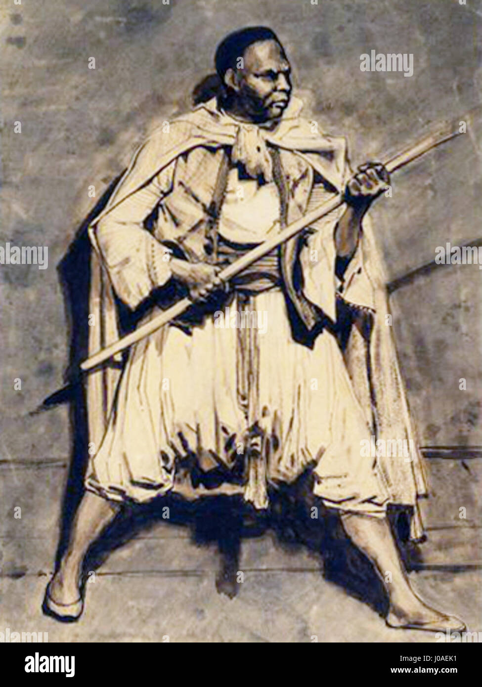 Théodore Géricault (1791-1824) Mameluke Soldat hält eine Lanze (1820-1824) Stockfoto