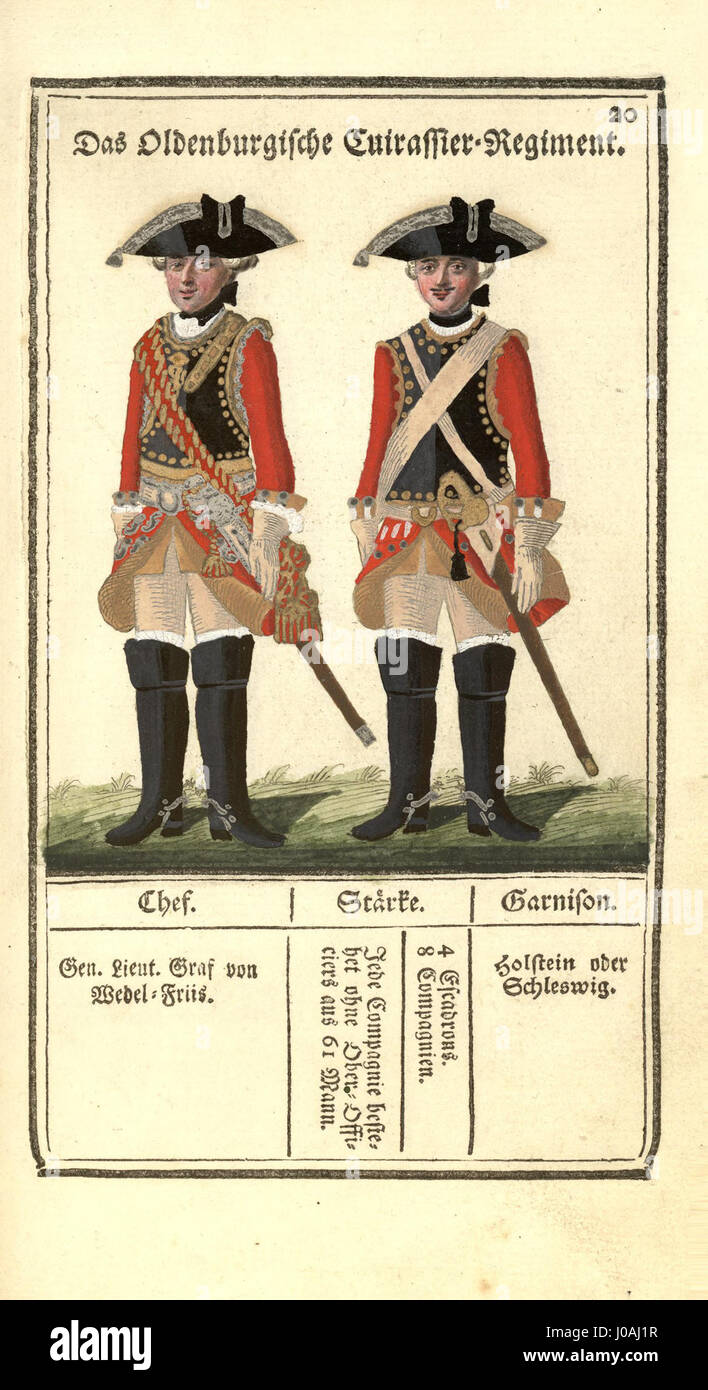 "Vorstellung der sämtlichen Königl. Die dänische Armee stellt die königliche dänische Armee in der Formation dar und zeigt die militärische Disziplin und Organisation. Die Arbeit betont die visuelle Wirkung der Armeestruktur und Uniformität in einem historischen militärischen Kontext. Stockfoto