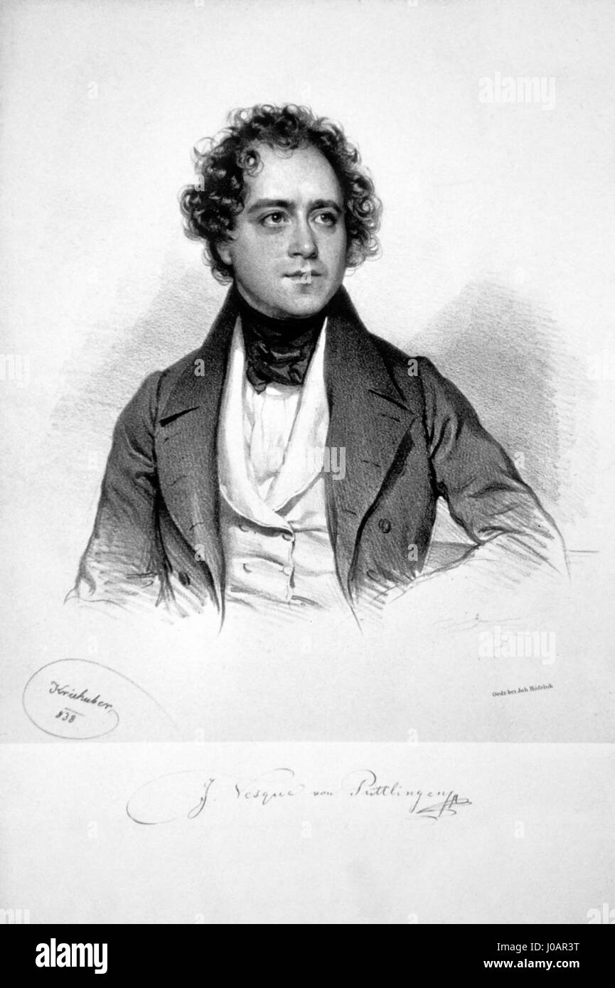 Johann Vesque von Püttlingen war ein deutscher Politiker, der für seine Rolle bei der Gestaltung der lokalen Regierungsführung und seinen Einfluss auf die politische Struktur des 19. Jahrhunderts bekannt war. Stockfoto
