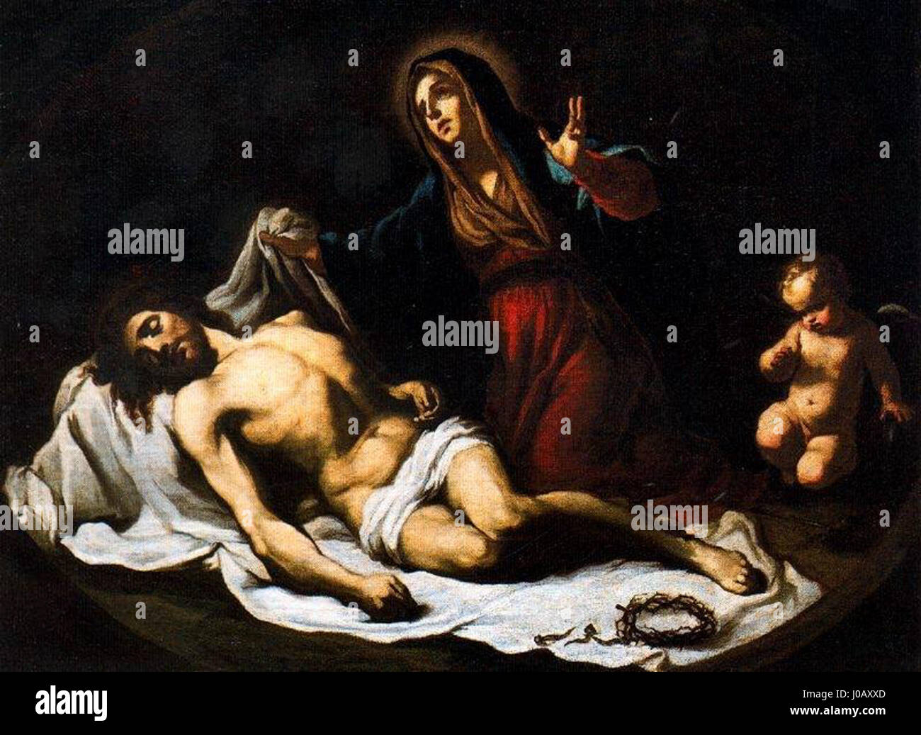 Ludovico Carracci (Atr), Pietà, Palazzo Barberini Stockfoto