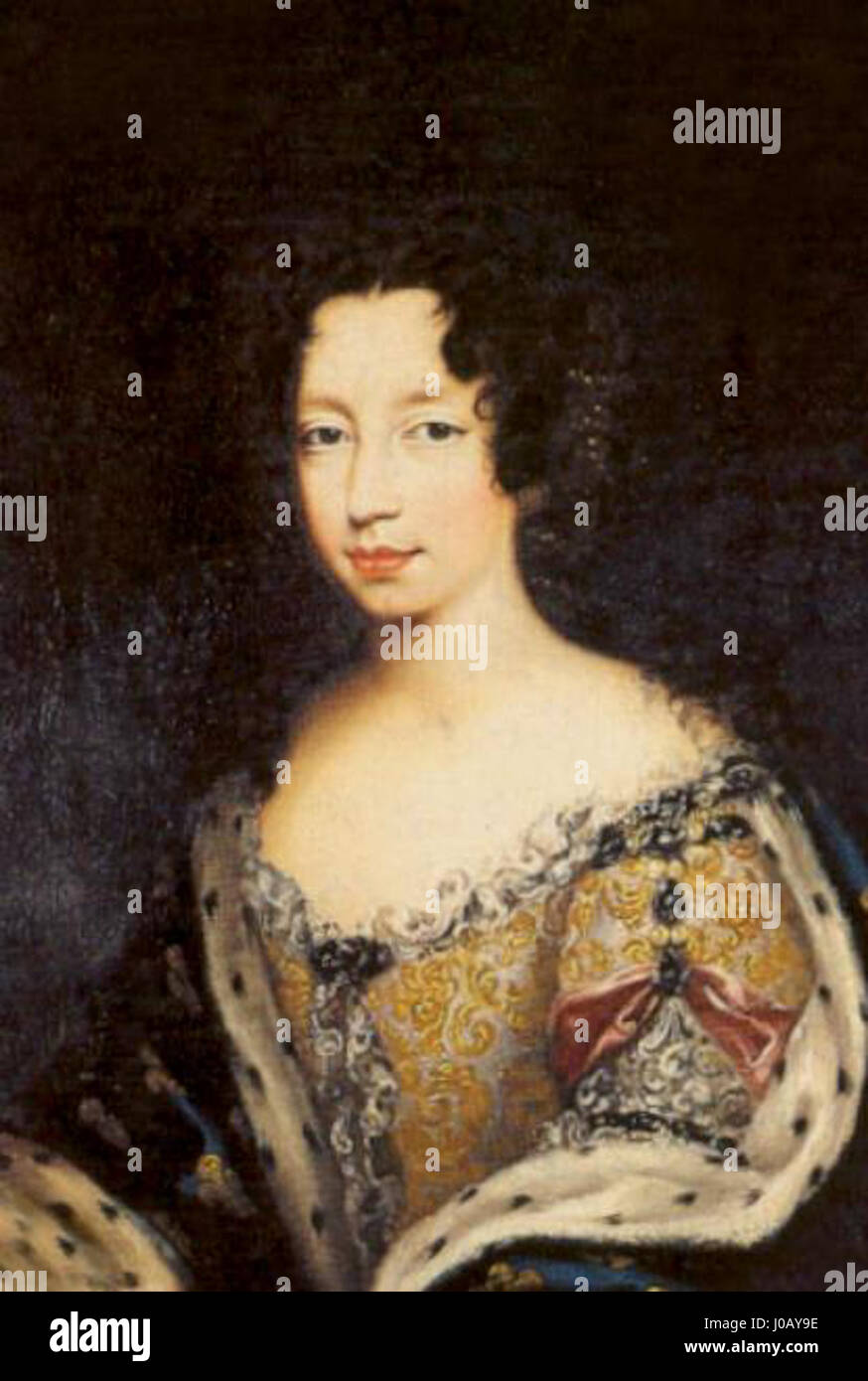 Undatierte Porträt von Anne Marie d'Orléans eines unbekannten Künstlers Stockfoto