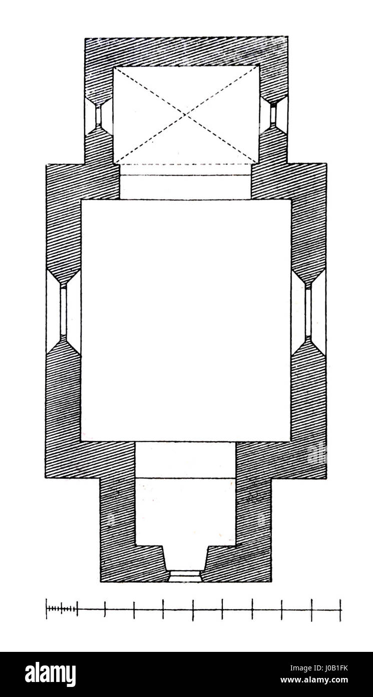 Kostel sv. Anny in Zdebuzeves, entworfen von Václav J. Krch, ist ein architektonisches Meisterwerk, das die tschechische Gotik repräsentiert und detailliertes Design und religiöse Symbolik zeigt. Stockfoto