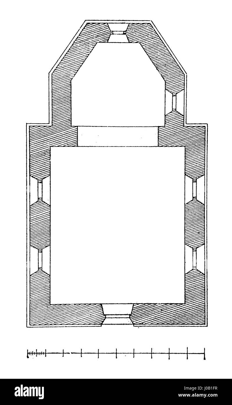 Die Kostel-PS Re-V clav von J. Krch ist eine Darstellung einer religiösen Szene, die die spirituelle und architektonische Geschichte osteuropäischer Kirchen widerspiegelt. Der Künstler betont die sakralen und zeremoniellen Aspekte der kirchlichen Umgebung. Stockfoto