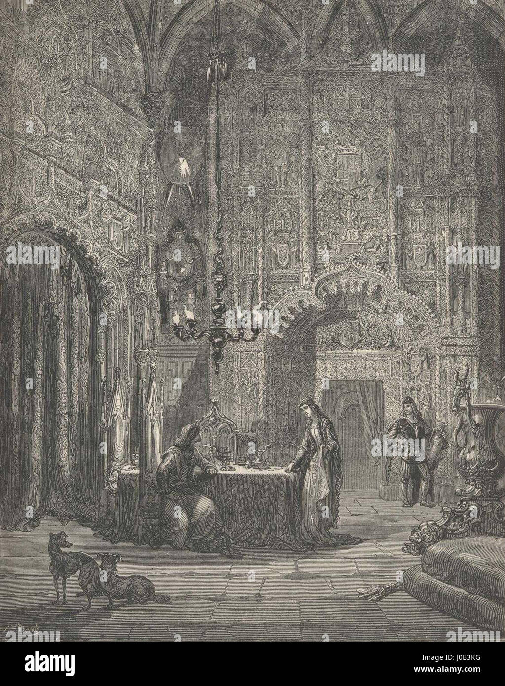 Eine Illustration von Paul Gustave Doré, einem französischen Künstler. Stockfoto