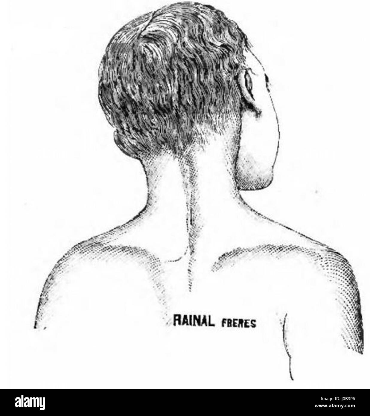 Ein Katalog von Rainal Frères, einem französischen Korsettenhersteller, der seine Korsettendesigns in Abbildung 1246 zeigt. In diesem Katalog werden Mode- und Bekleidungsdesign im Frankreich des späten 19. Jahrhunderts vorgestellt. Stockfoto