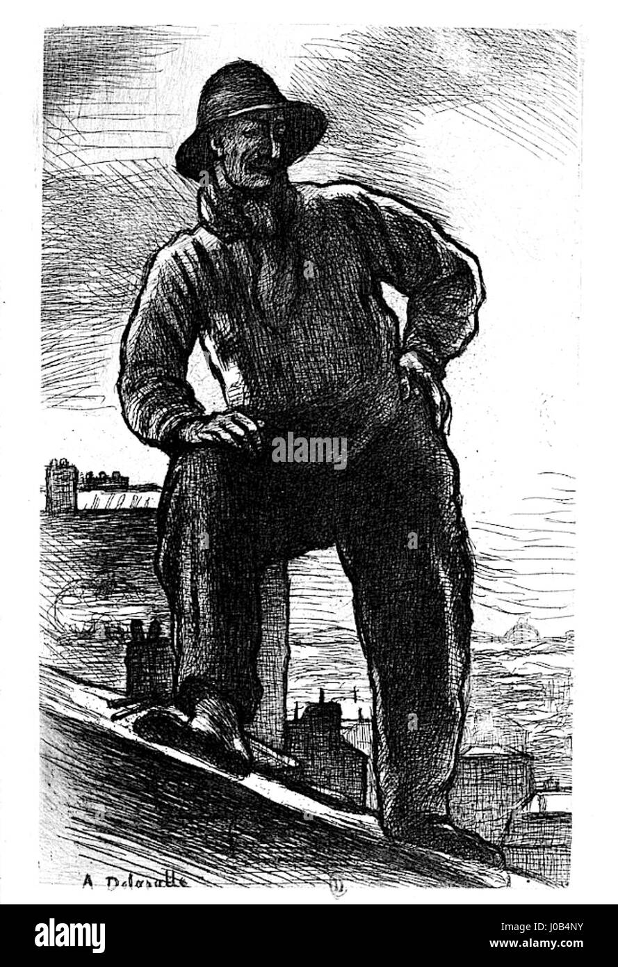 Angèle Delasalle ist in diesem Porträt dargestellt und unterstreicht die Mode und Eleganz des späten 19. Jahrhunderts. Als bekannte französische Schauspielerin wird Delasalle in einem Moment raffinierter Anmut festgehalten und zeigt ihren prominenten Platz im französischen Theater. Stockfoto