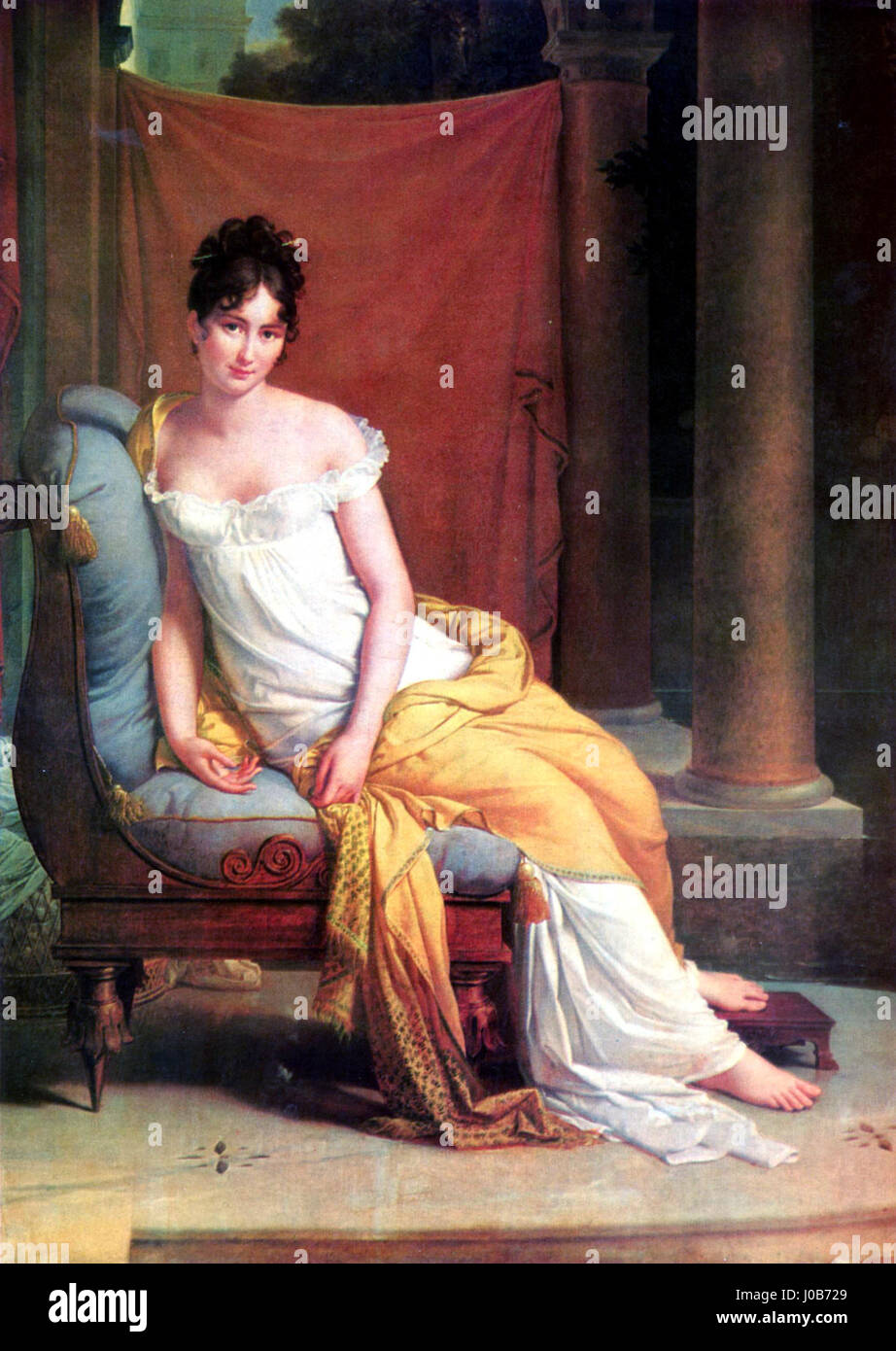 Pascal Simon Gérard war ein bekannter französischer Porträtmaler, berühmt für seine Porträts von Adeligen und Berühmtheiten im frühen 19. Jahrhundert. Seine Werke werden für ihre Finesse und ihren anspruchsvollen Stil gefeiert. Stockfoto