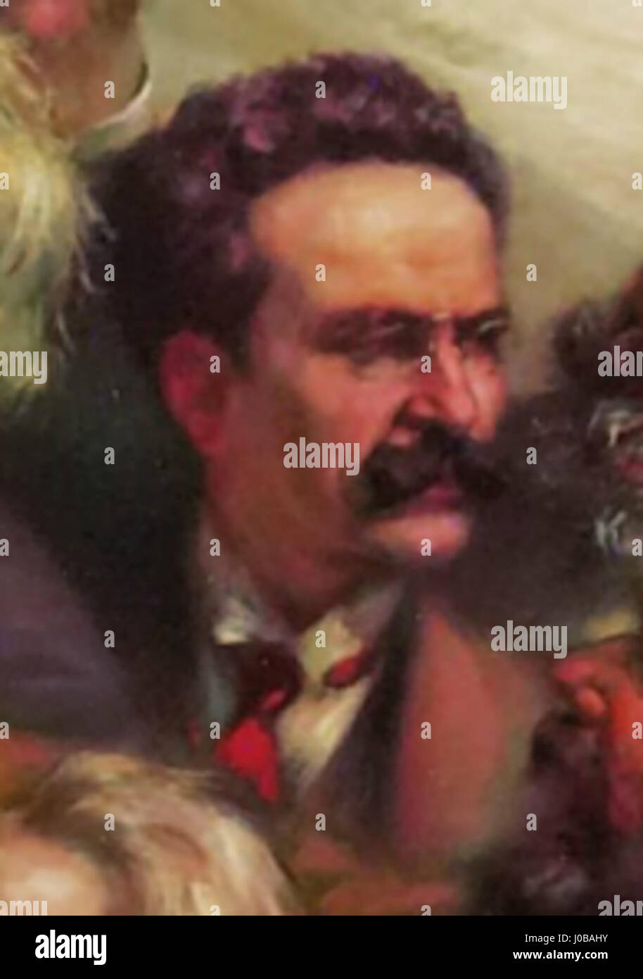 "O Sufrágio" von Veloso Salgado, ausführlich von Brito Camacho, veranschaulicht ein politisches oder gesellschaftliches Thema, wobei der Schwerpunkt auf die Feinheiten von Wahlen und demokratischen Prozessen in einem visuellen Medium gelegt wird. Stockfoto