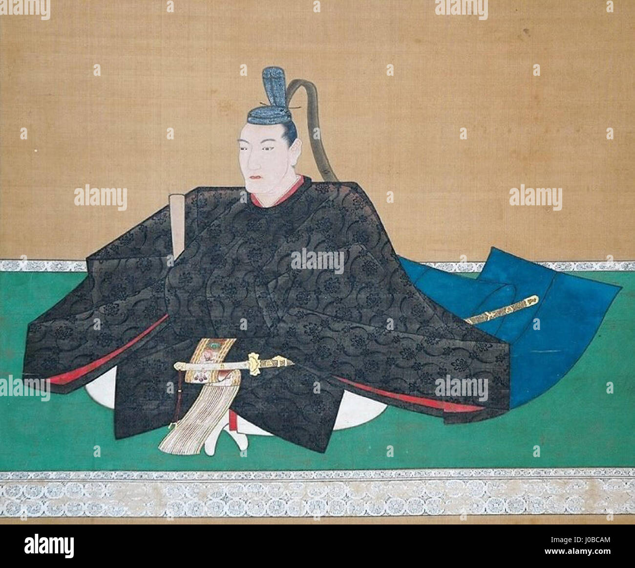 Mori Haruchika war ein japanischer Künstler, der für seine Arbeiten in der Meiji-Ära bekannt war und sich auf traditionelle japanische Themen wie Landschaften, Porträts und Natur konzentrierte und östliche und westliche künstlerische Techniken verschmolz. Stockfoto