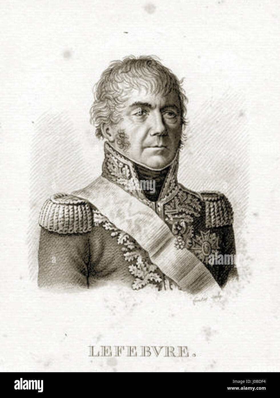 Marschall François-Joseph Lefebvre Stockfoto