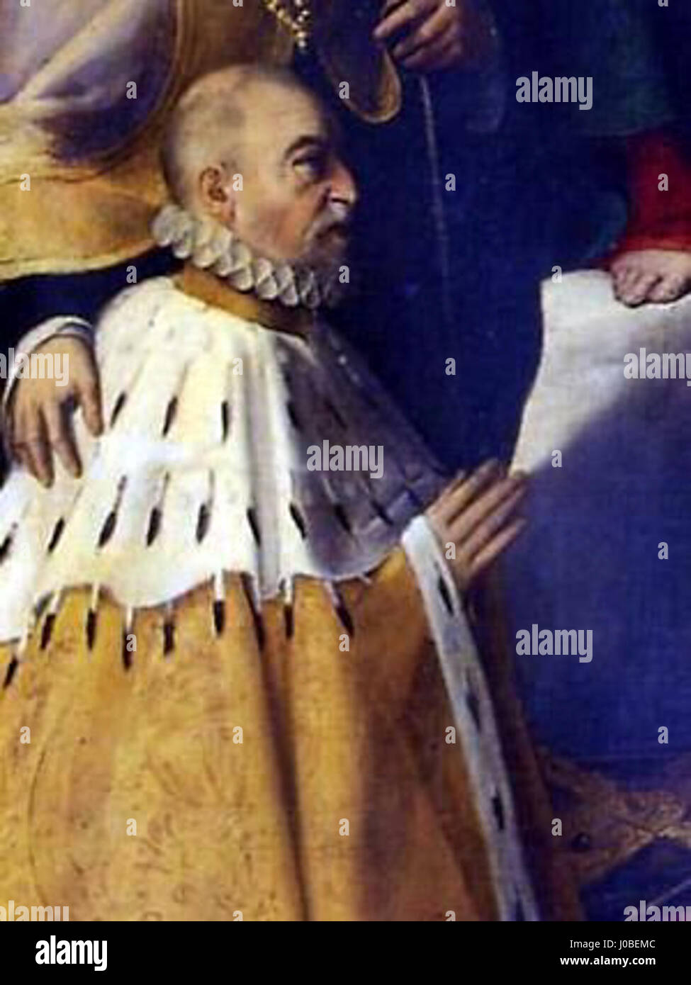 Der Nicol Doria-Doge ist ein berühmtes historisches Schiff, benannt nach der prominenten Doria-Familie aus Genua. Es ist bekannt für seine reiche Geschichte des maritimen Erbes und seine Beteiligung an Seeschlachten während der Renaissance. Sein Erbe ist weiterhin ein Symbol für den Einfluss der Familie Doria auf die Marine. Stockfoto