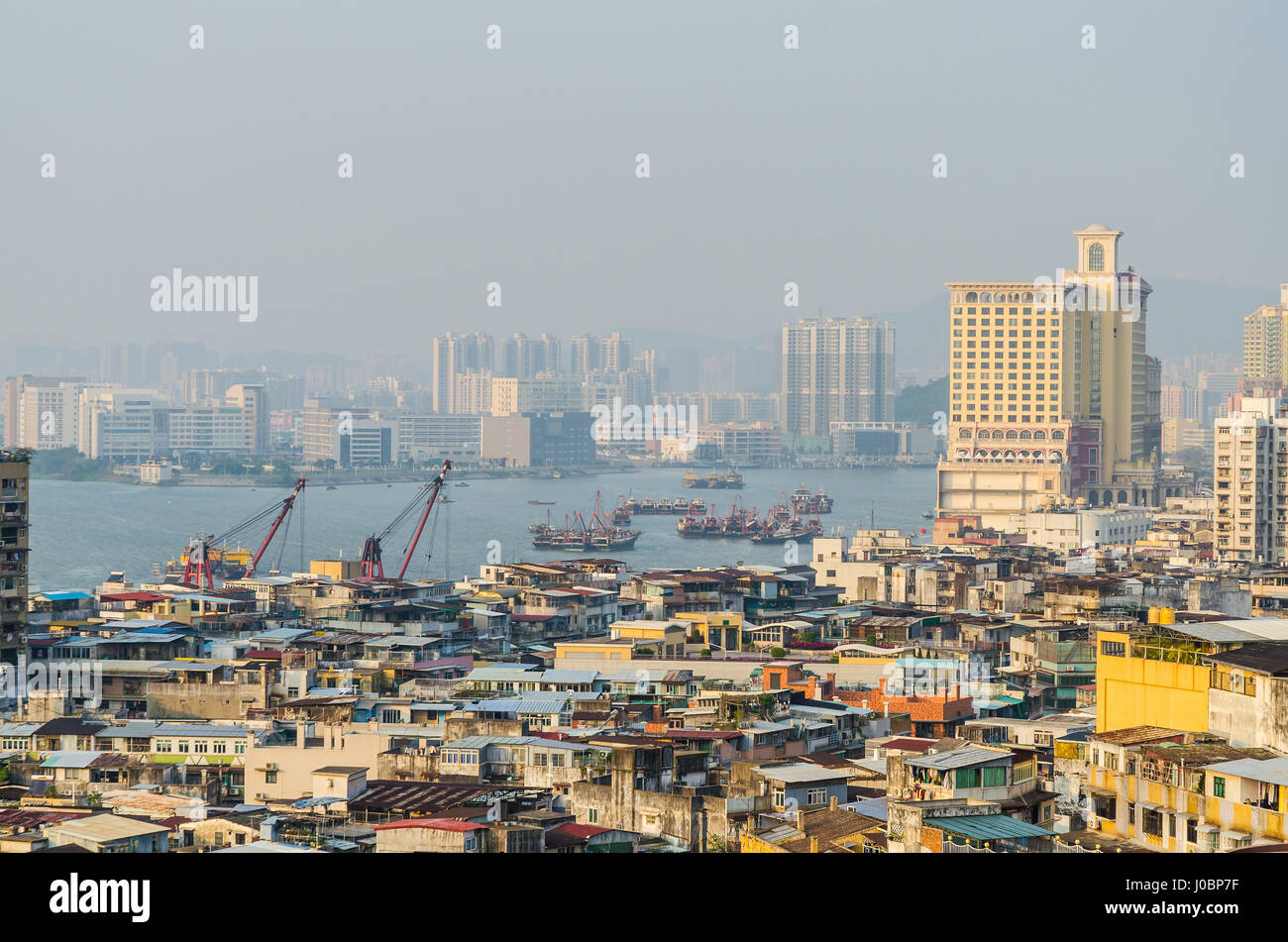 Macau Hafengebiet und Stadtbild in Macau china Stockfoto