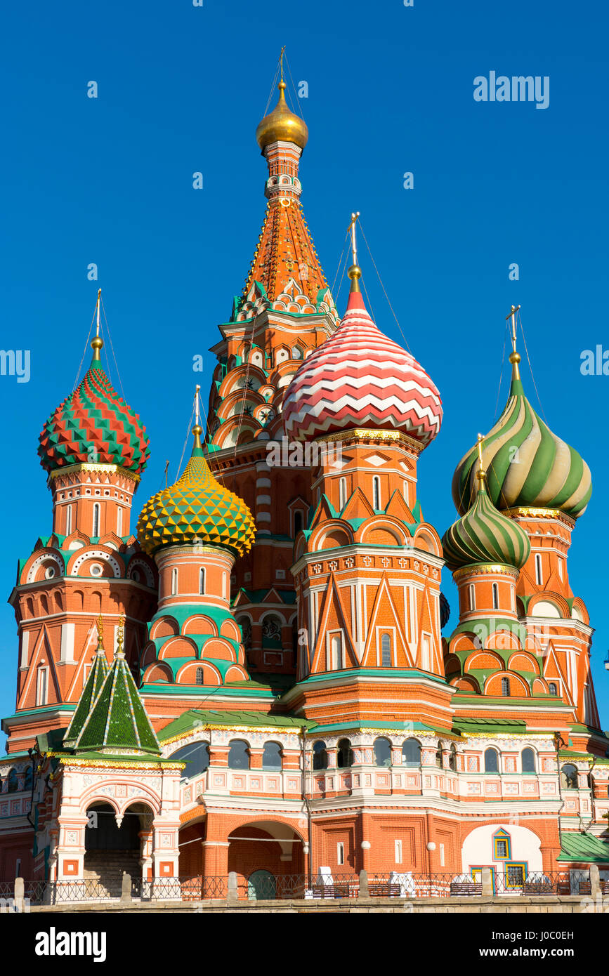 Basilius Kathedrale, UNESCO-Weltkulturerbe, Moskau, Russland Stockfoto