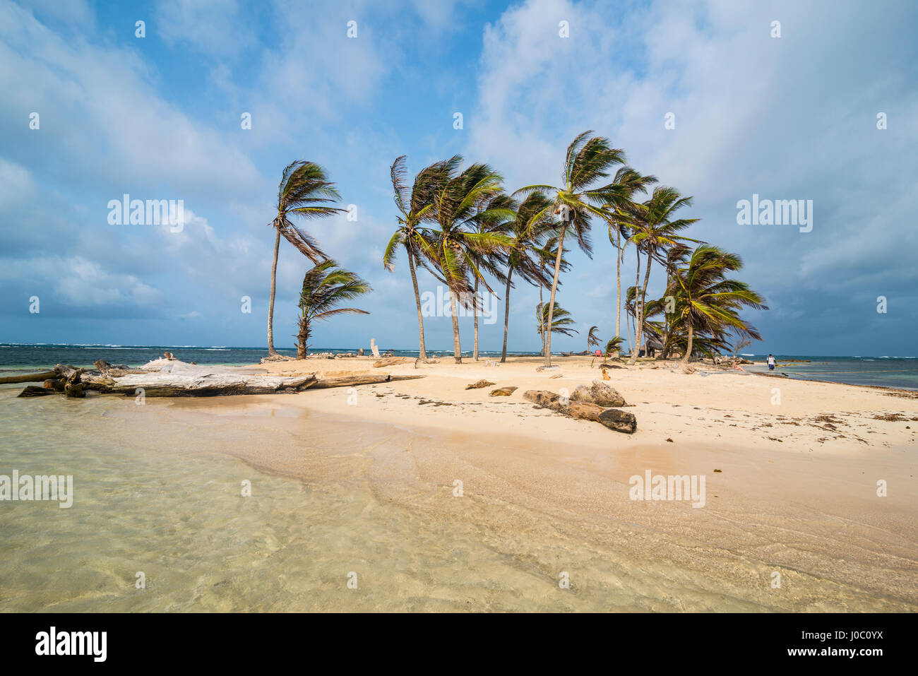 Schöne kleine Insel, Achutupu, San Blas Inseln, Kuna Yala, Panama, Mittelamerika Stockfoto