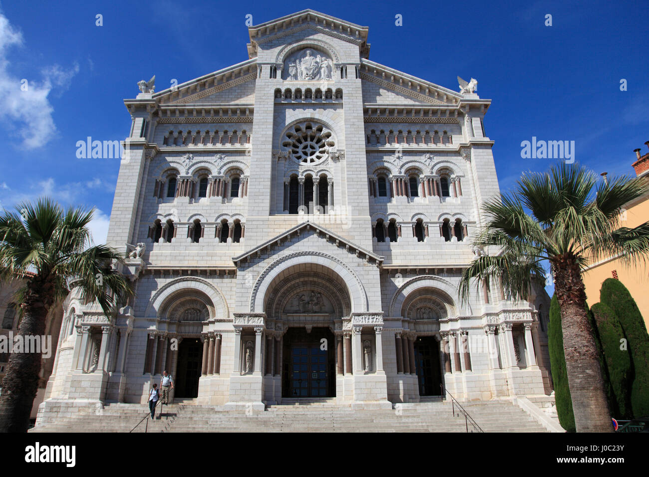 St. Nikolaus-Kathedrale (Kathedrale von Monaco), Monaco-Ville, Old Town, Le Rocher (The Rock), Monaco, Cote d ' Azur Stockfoto