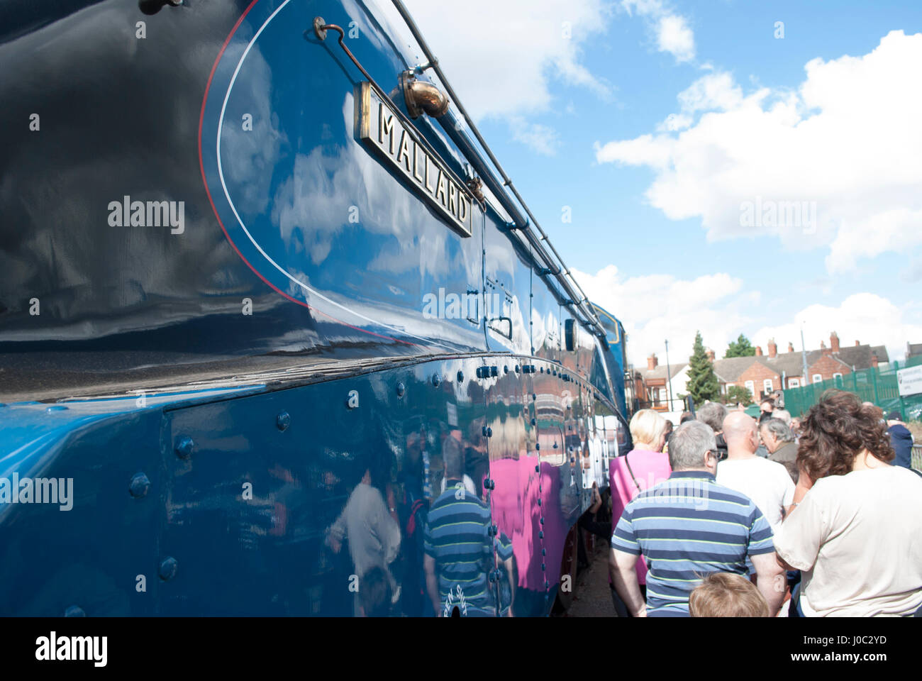 Stockente Dampfzug Stockfoto