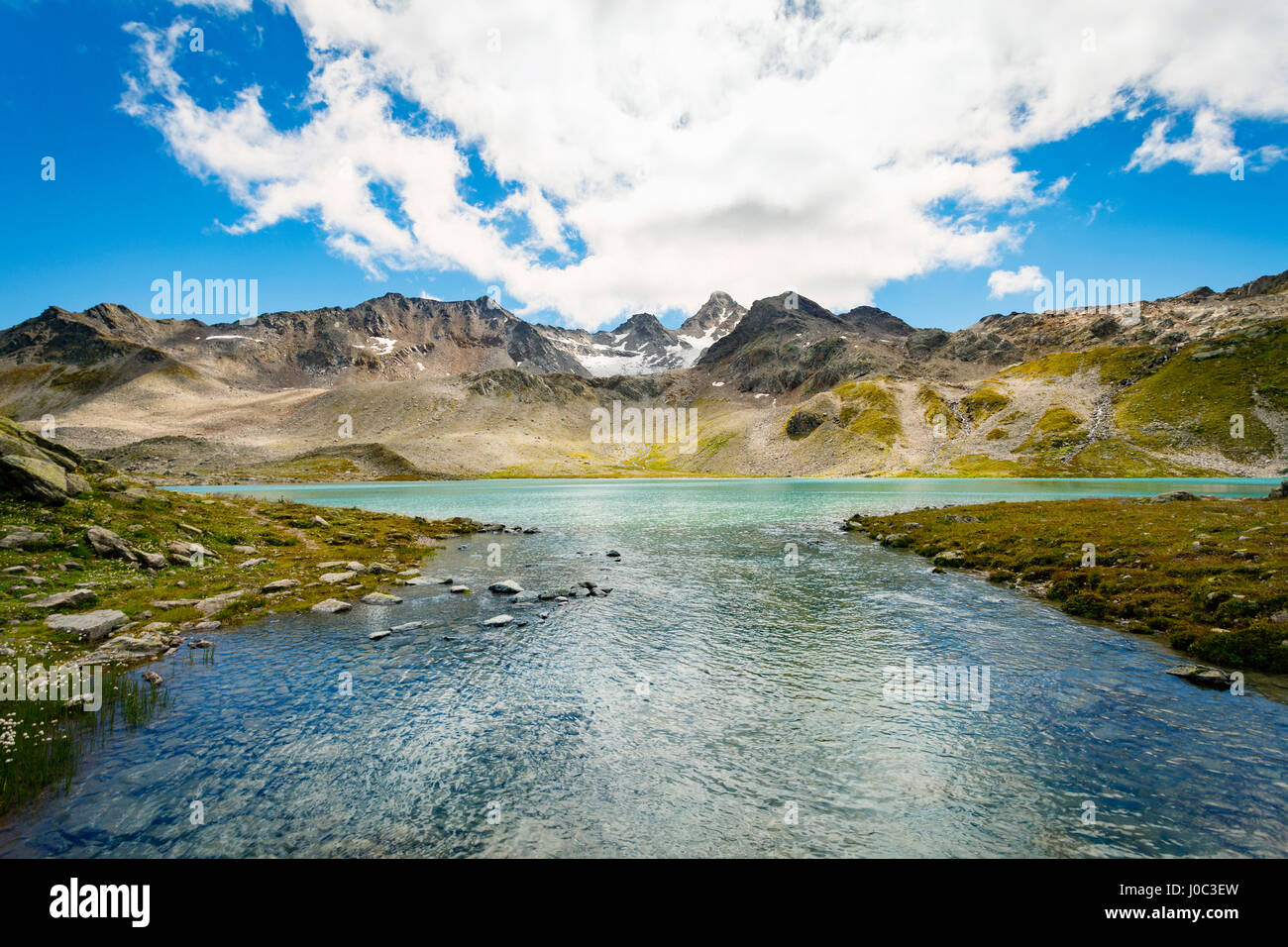 Gebirge, Davos, Graubünden, Schweiz Stockfoto