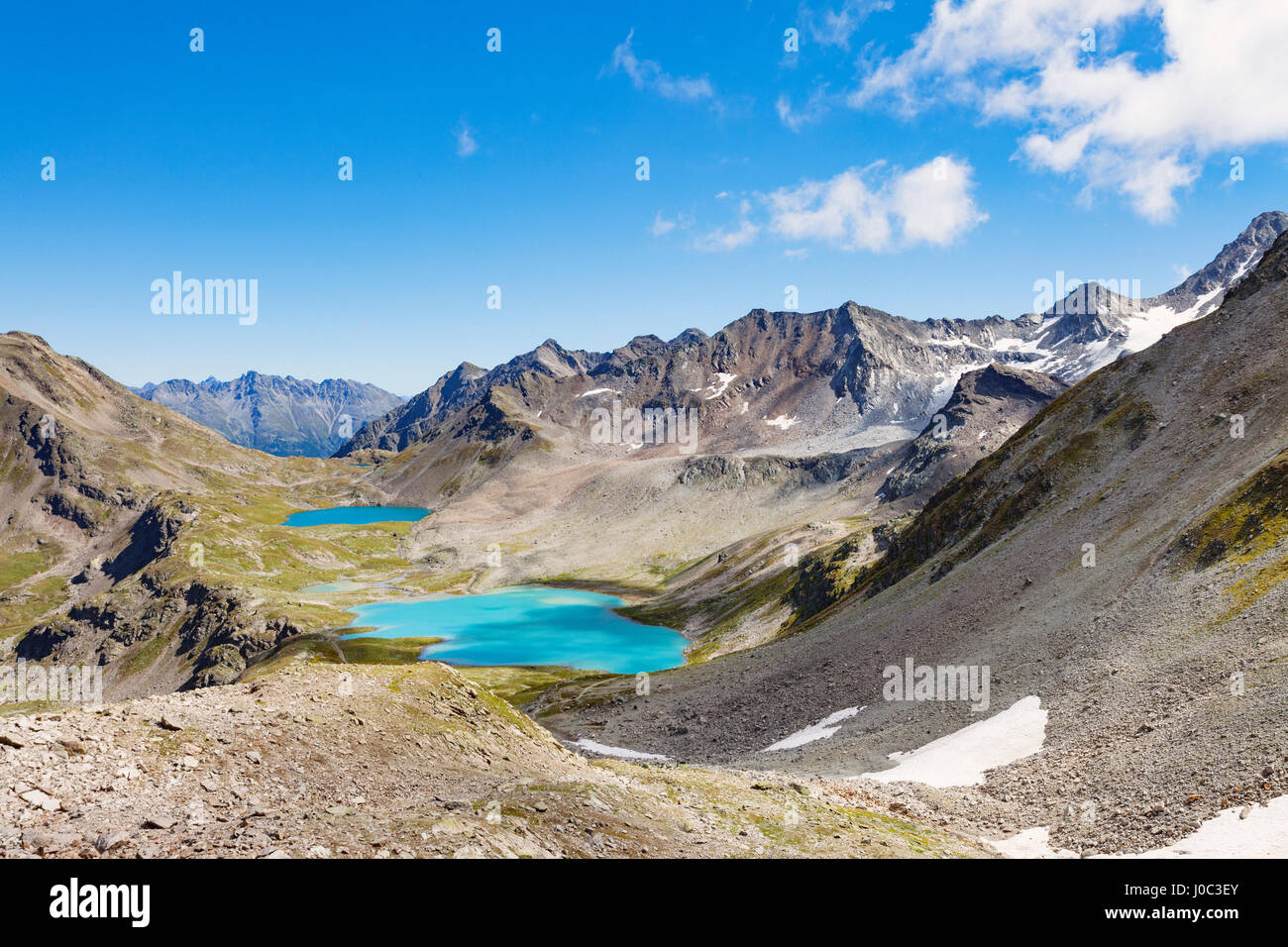 Gebirge, Davos, Graubünden, Schweiz Stockfoto