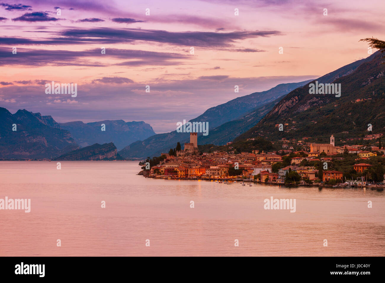 Malcesine, Gardasee, Italien Stockfoto